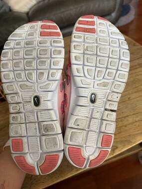 Nike Free Run 2 GS Pink Salt/White/Pink Glaze Sneakers (Size 4Y)